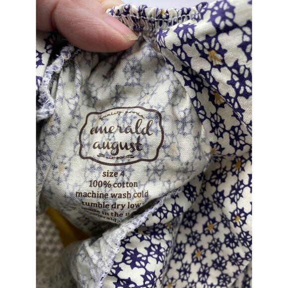 Girls Emerald August Pinafore Dress Size 4 - Picture 4 of 6